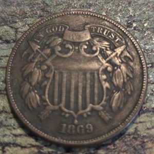 1869 2-CENT COIN