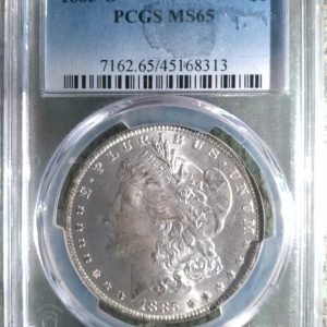 1885-O MORGAN SILVER DOLLAR MS65 PCGS