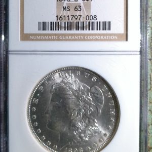 1898-O MORGAN SILVER DOLLAR  MS63 NGC