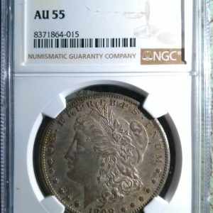 1898-S MORGAN SILVER DOLLAR  AU55 NGC