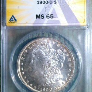 1900-O MORGAN SILVER DOLLAR MS65 ANACS
