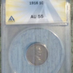 1916 LINCOLN WHEAT CENT AU55 ANACS