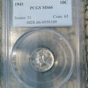 1941 MERCURY DIME MS66 PCGS