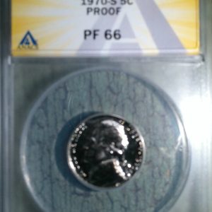 1970-S JEFFERSON NICKEL PF66 ANACS