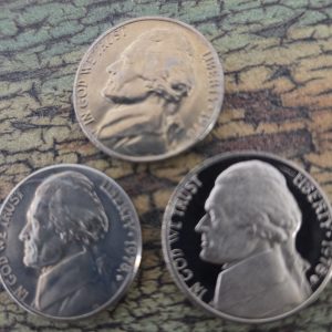 1978, 1978-D, 1978-S JEFFERSON NICKEL UNCIRCULATED MINT STATE