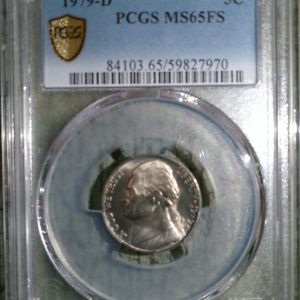 1979-D JEFFERSON NICKEL MS65FS PCGS