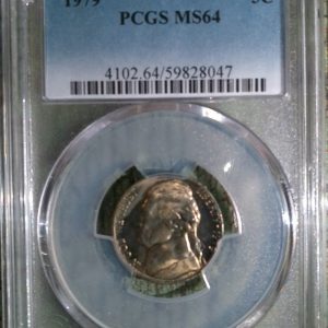 1979 JEFFERSON NICKEL MS64 PCGS