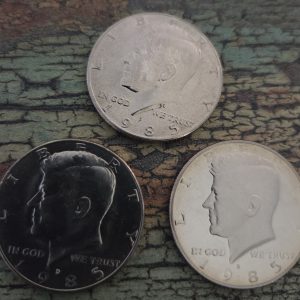 1985-P, 1985-D, 1985-S KENNEDY CLAD HALF DOLLAR SET UNCIRCULATED MS