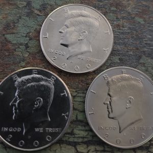 2000-P, 2000-D, 2000-S KENNEDY CLAD HALF DOLLAR SET UNCIRCULATED MS