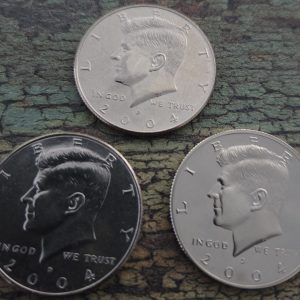2004-P, 2004-D, 2004-S KENNEDY CLAD HALF DOLLAR SET UNCIRCULATED MS
