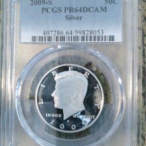 2009-S KENNEDY SILVER PROOF HALF DOLLAR PR69DCAM PCGS