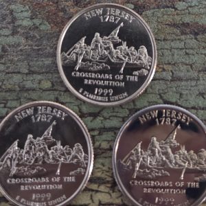 1999-P, 1999-D, 1999-S 50 STATES SET NEW JERSEY UNCIRCULATED MS