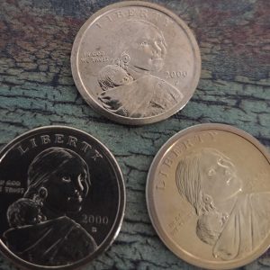 2000-P, 2000-D, 2000-S  SACAGAWEA DOLLAR SET UNCIRCULATED MS