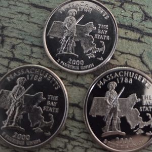 2000-P, 2000-D, 2000-S 50 STATES SET MASSACHUSETTS UNCIRCULATED MS
