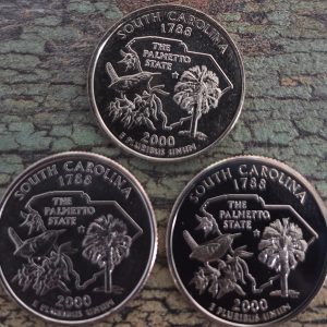 2000-P, 2000-D, 2000-S 50 STATES SET SOUTH CAROLINA UNCIRCULATED MS