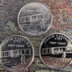 2001-P, 2001-D, 2001-S 50 STATES SET NORTH CAROLINA UNCIRCULATED MS