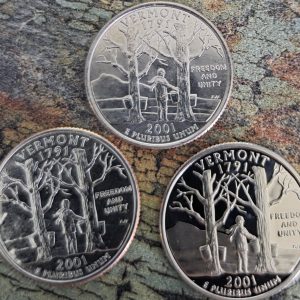 2001-P, 2001-D, 2001-S 50 STATES SET VERMONT UNCIRCULATED MS