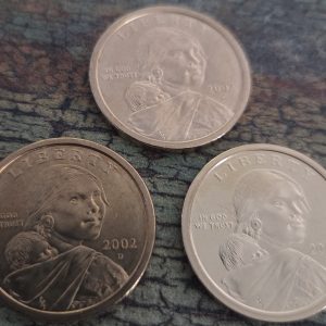 2002-P, 2002-D, 2002-S  SACAGAWEA DOLLAR SET UNCIRCULATED MS