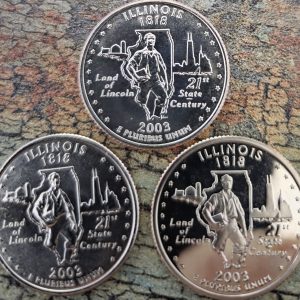 2003-P, 2003-D, 2003-S 50 STATES SET ILLINOIS UNCIRCULATED MS