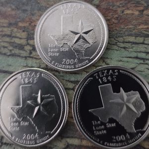 2004-P, 2004-D, 2004-S 50 STATES SET TEXAS UNCIRCULATED MS