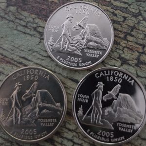 2005-P, 2005-D, 2005-S 50 STATES SET CALIFORNIA UNCIRCULATED MS