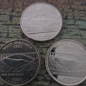 2005-P, 2005-D, 2005-S 50 STATES SET WEST VIRGINIA UNCIRCULATED MS