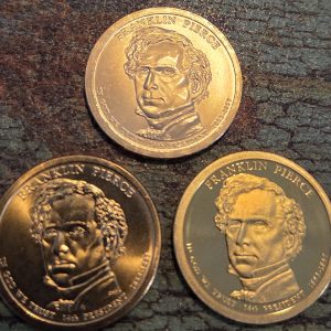 2010-P, 2010-D, 2010-S FRANKLIN PIERCE PRES DOLLAR SET UNCIRCULATED