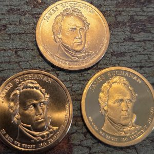 2010-P, 2010-D, 2010-S JAMES BUCHANAN PRES DOLLAR SET UNCIRCULATED
