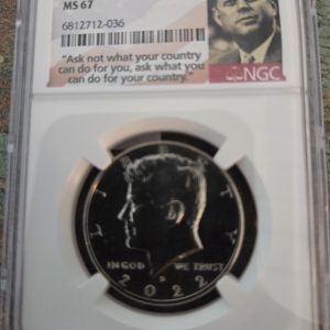 2022-D KENNEDY HALF DOLLAR MS67 NGC