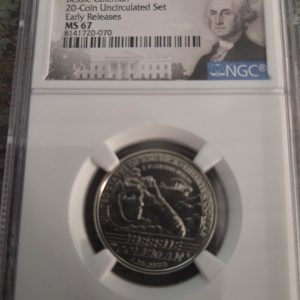 2023-P WASHINGTON QUARTER GRADED MS67 BY NGC BESSIE COLEMAN