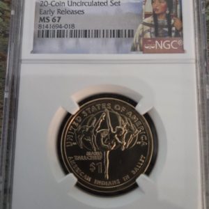 2023-P  SACAGAWEA DOLLAR GRADED MS67 BY NGC